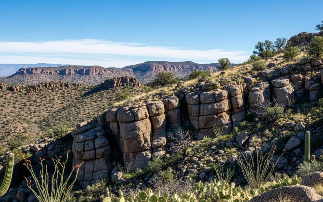 Granite geology of Yavapai County showcasing hillside development challenges