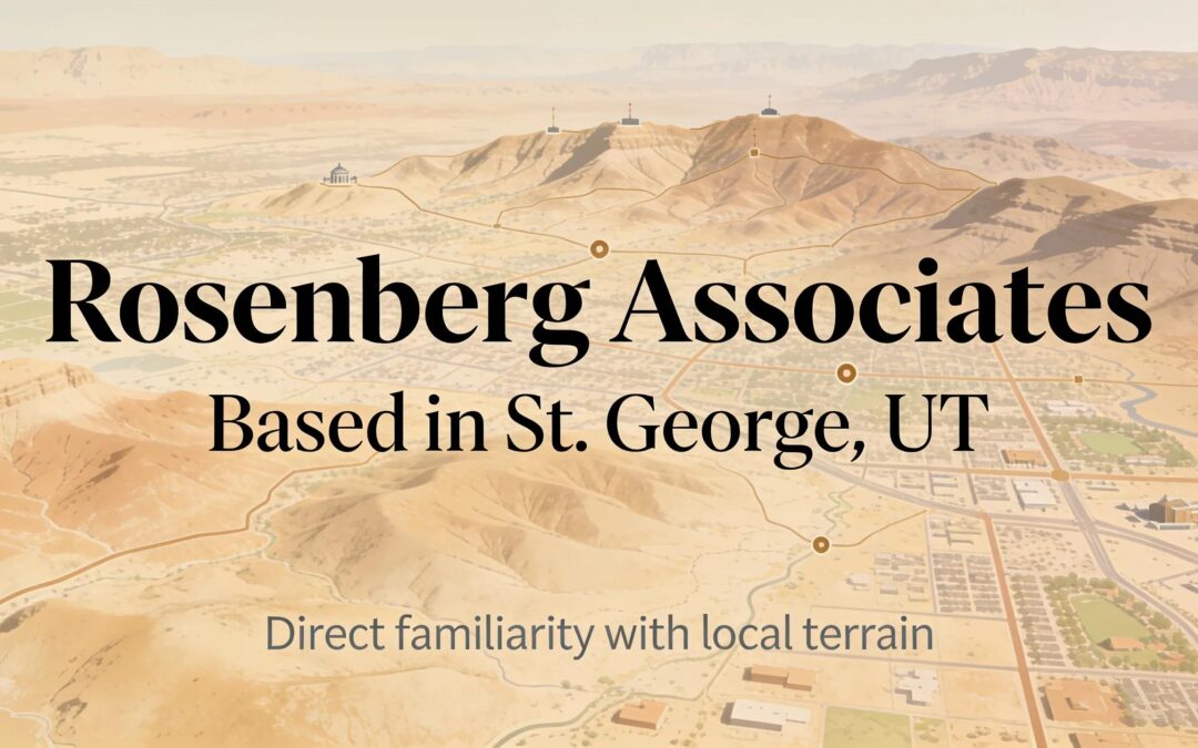 Rosenberg Associates is based in St. George, UT, giving it direct familiarity with local terrain